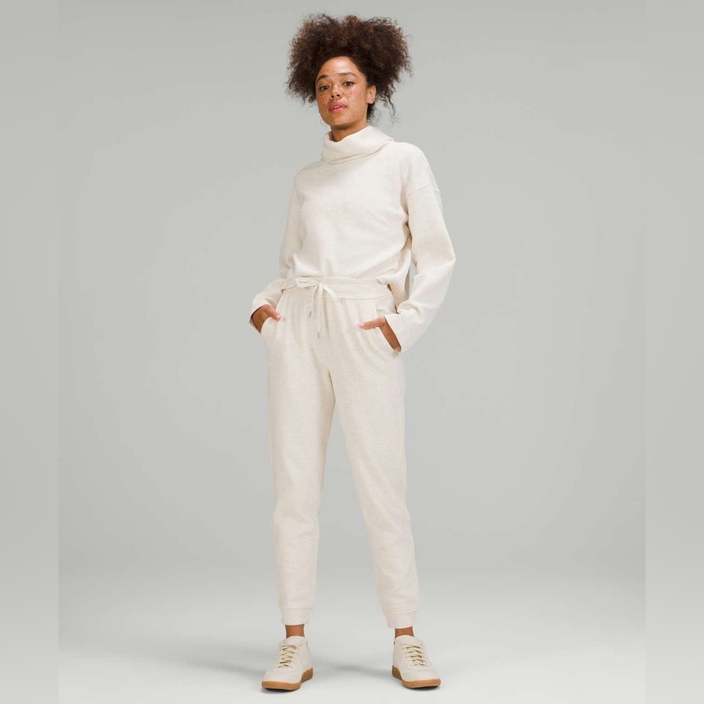 Lululemon Ribbed High-Rise Jogger 25" *7/8 Length Heathered White Opal